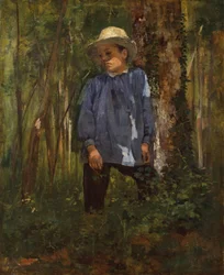 Fiú az erdőben, 1860 körül (olaj, vászon)