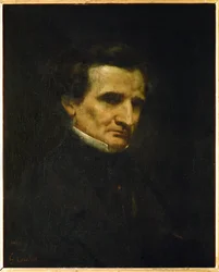 Hector Berlioz, francia zeneszerző (olaj, vászon)