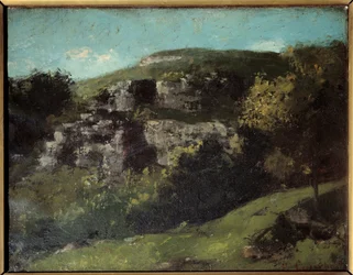 Rocks egy Ornans. Gustave Courbet (1819-1877) festménye