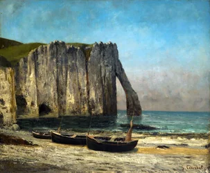 A sziklák Étretatban, 1869.