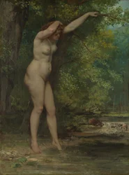 Az ifjú fürdőző, 1866.
