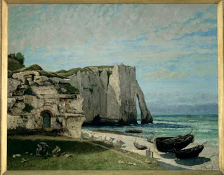 Etretat sziklája vihar után (festmény vászonra)