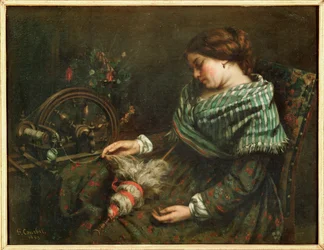 The sleeping spinner (festmény vászonra)