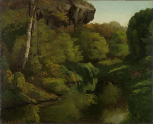 Kilátás a fontainebleau-i erdőre