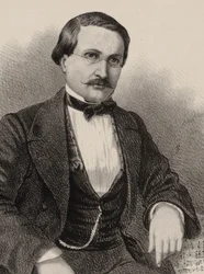 Antony Lamotte zeneszerző portréja 1819-1912, 1855-1859.