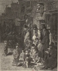 Gustave Doré - Wentworth Street Whitechapel - London, egy zarándoklat