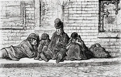 "Alszik az utcákon", 1872.