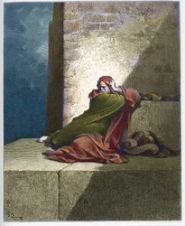 Baruch – Baruch ben Neria – Metszet Gustave Dore (1832-1883) „A Dore Bibliájából”