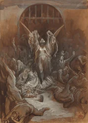 Szabadság, c. 1865-1875 (barna mosás és szürke és fehér gouache grafittal)