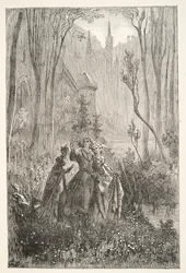 A szökőkút grófnője és lányai, Charles Henry Hanson Arthur király napjainak történeteiből, pub.1898