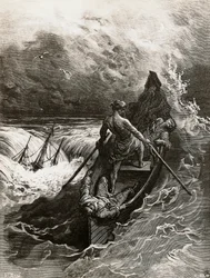 A tengerész, Samuel Taylor Coleridge (1772-1834) „The Rime of the Ancient Mariner” című költeményéből, Gustave Doré (1832-1883) illusztrációja