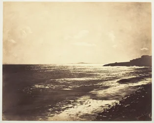 Földközi-tenger az Agde-hegygel, 1857.