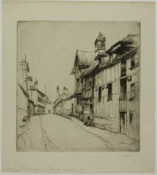 A Little Cloister Street, Troyes