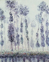Nyárfák az Eure-n, 1900