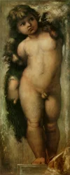 Putto Raffaello után. Raffaello Puttójának másolata a római Szent Lukács Akadémiáról.