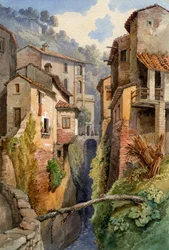 Lucca, Toszkána, Olaszország, 1850.
