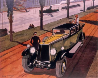 Armstrong Siddeley autókat reklámozó plakát, 1930