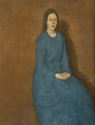 Egy fiatal nő kékben, 1914-1915 körül