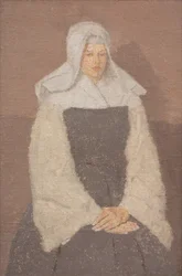 Fiatal apáca portréja, 1918-19 körül (olaj, vászon)