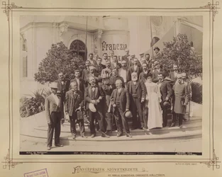 Millenniumi kiállítás, újságírók. - Budapest XIV. Fortepan 82827