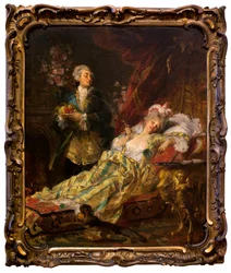 XV. Lajos (1710-1774) és Madame Du Barry. (Jeanne Becu, de Cantigny vagy de Vaubernier néven ismert