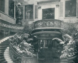 A Buckingham-palota nagy lépcsőháza, 1899 körül, 1901