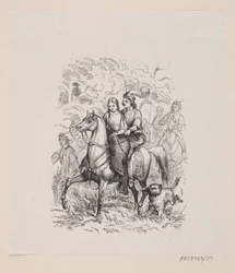 Illusztráció a "The Wild Swans" című filmhez, H.C. Andersen, "Tündérmesék és történetek", 1. kötet