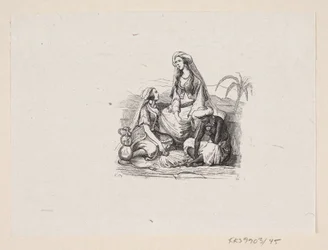 Illusztráció a "The Flying Suitcase"-hez H.C. Andersen, "Tündérmesék és történetek", 1. kötet
