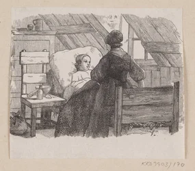 Illusztráció az "Öt borsóhüvelyből" című filmhez H.C. Andersen, "Tündérmesék és történetek", 2. kötet