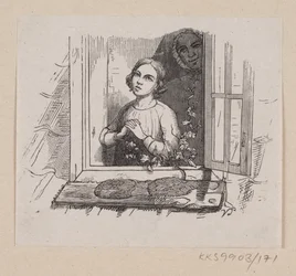 Illusztráció az "Öt borsóhüvelyből" című filmhez H.C. Andersen, "Tündérmesék és történetek", 2. kötet