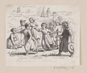 Illusztráció a "Vartou ablakból" című filmhez, H.C. Andersen, "Tündérmesék és történetek", 2. kötet