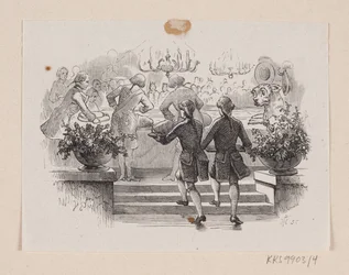 Illusztráció a "Fireworks"-hez H.C. Andersen, "Tündérmesék és történetek", 1. kötet
