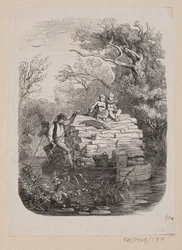 Illusztráció az "Ib and little Christine"-hez H.C. Andersen, "Tündérmesék és történetek", 2. kötet
