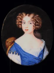 Lady Catherine Cavendish (akvarell pergamen)