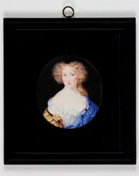Lady Margaret Cavendish, majd Newcastle hercegnője (akvarell elefántcsonton)