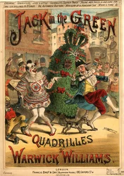 Kotta Warwick Williams „Jack in the Green Quadrilles” című számához, kiadó: Francis Bros. & Day (színes litó)