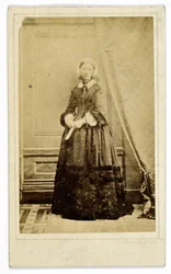 Florence Nightingale névjegykártya-fotója, kb. 1858