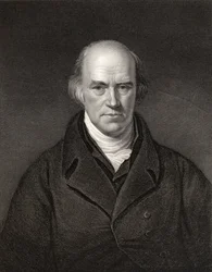 Davies Gilbert, a Royal Society elnöke, J. Thompson metszet, a National Portrait Gallery II. kötetéből, 1835 körül megjelent