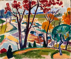Tájkép, híd, Huntingdon Valley