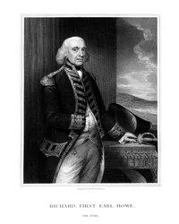 Richard Howe, 1. Earl Howe, brit admirális, 1832.