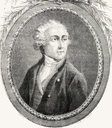 Antoine Laurent Lavoisier, Pannemaker-Ligny metszete, Louis Blanc (1811-82) "Histoire de la Revolution Francaise" című művéből