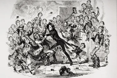 Illusztráció Charles Dickens Nicholas Nicklebyjéhez