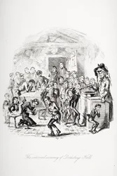 Illusztráció Charles Dickens Nicholas Nicklebyjéhez