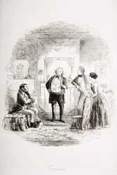 Coavinses, illusztráció Charles Dickens (1812-70) „Bleak House” című művéből, 1853-ban
