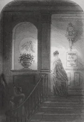 Árnyék, illusztráció Charles Dickens (1812-70) „Bleak House” című művéből, kiadva 1853-ban