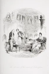 A Tulkinghorn nevű öregember, Charles Dickens (1812-70) „Bleak House” című illusztrációja, 1853-ban megjelent