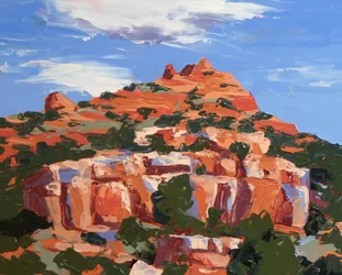 In Color, Sedona, 2024 körül (olaj, masonit)