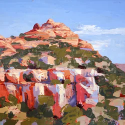 Midday Colors, Sedona, 2022 körül (olaj, panel)