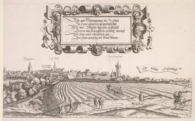 Panorámás kilátás Nürnbergre: jobb oldali rész