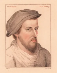 Henry Howard, Surrey grófja, hazaárulásért kivégzett költő, 1812 (metszet)